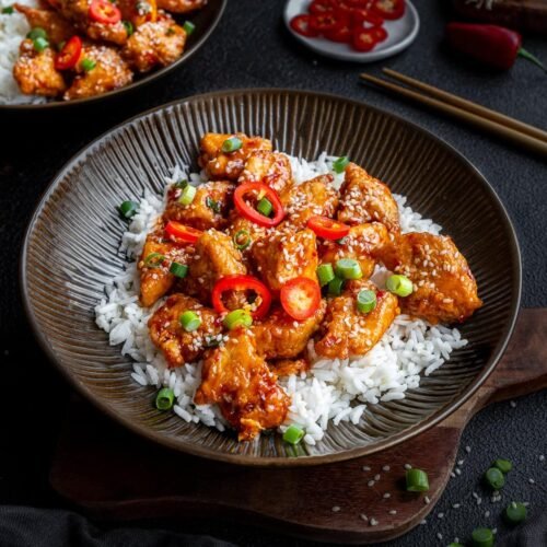 Chicken Garlic with Rice