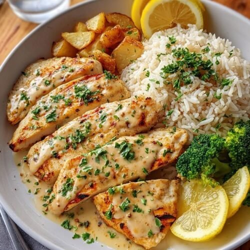 Chicken Garlic with Rice